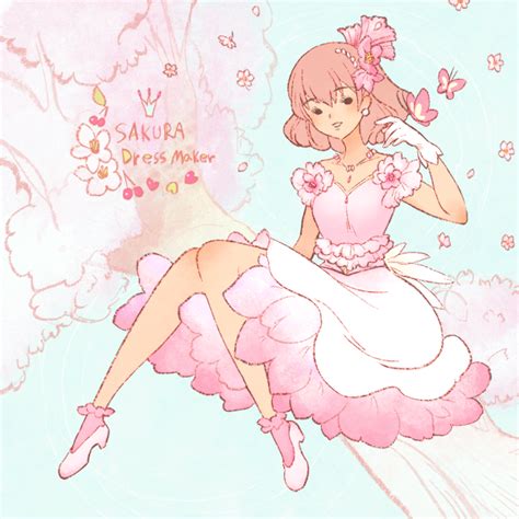 Make a cute character What you create is OK to use as a profile pict. . Sakura dress maker picrew